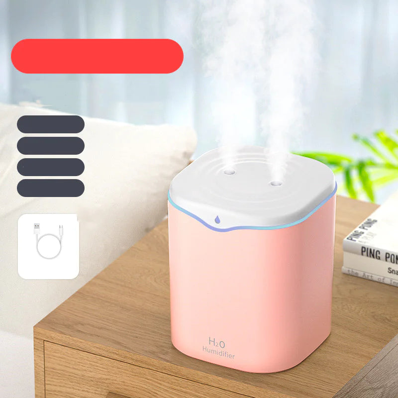 Household Silent Large Spray Colorful Water Drop Humidifier