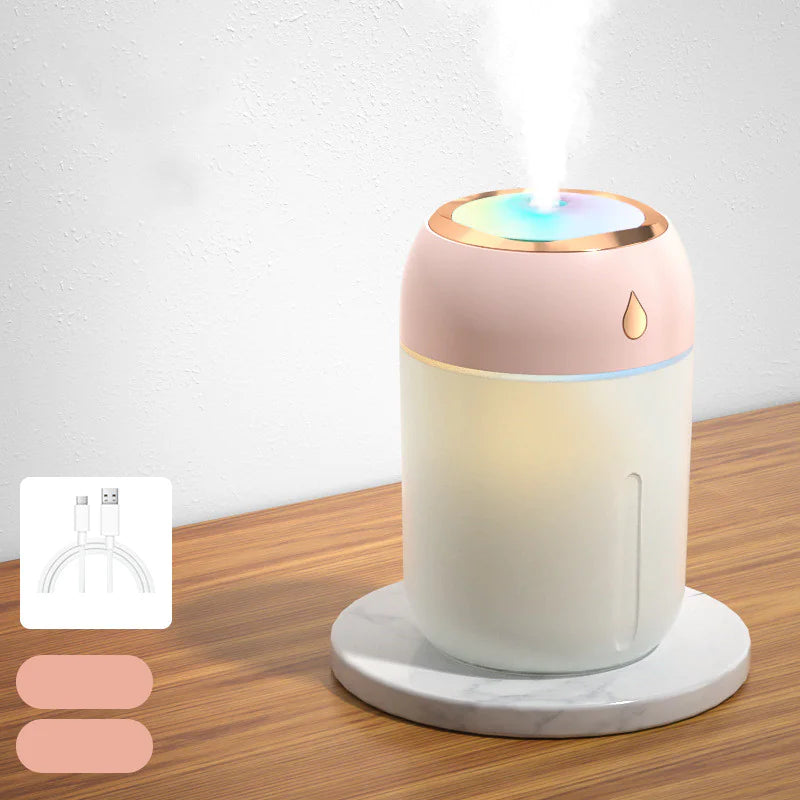 Household Silent Large Spray Colorful Water Drop Humidifier