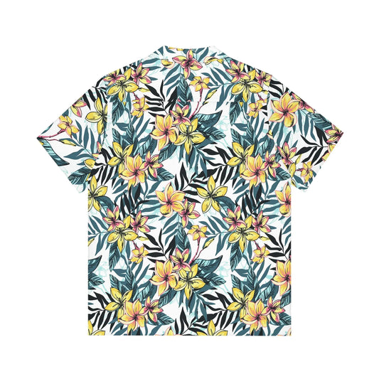 Men's Tropical Floral Print Hawaiian Shirt