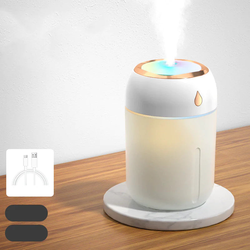 Household Silent Large Spray Colorful Water Drop Humidifier